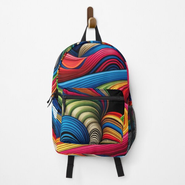 Item preview, Colorful Wave Optical Illusion designed and sold by ArtemisDesignAI.