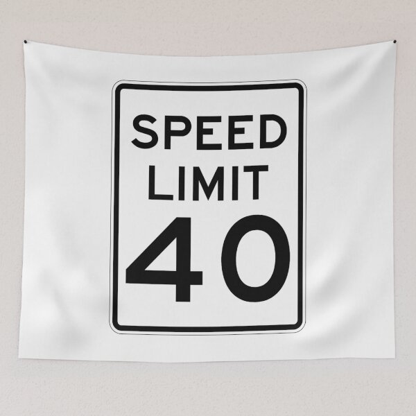 Item preview, Traffic sign speed limit, 40 designed and sold by Numbers-Art.