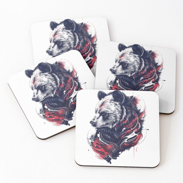 Item preview, Majestic Bear Art - Abstract Expressionist Wildlife designed and sold by pixellcrafters.
