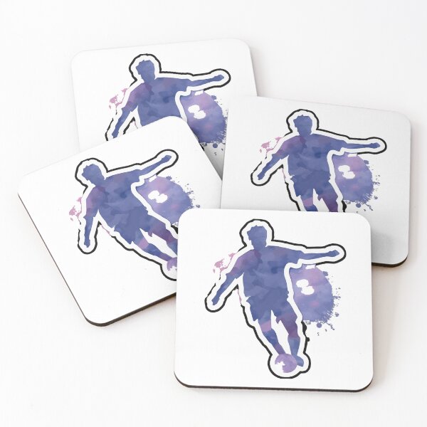 Item preview, Soccer Player Dribbling Watercolor Silhouette designed and sold by NiftyWrx.