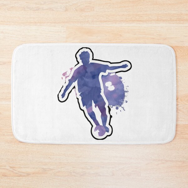 Item preview, Soccer Player Dribbling Watercolor Silhouette designed and sold by NiftyWrx.