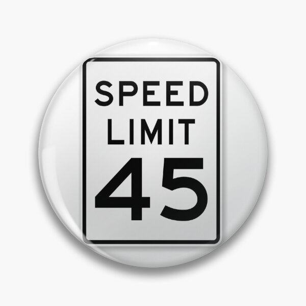 Item preview, Traffic sign speed limit, 45 designed and sold by Numbers-Art.
