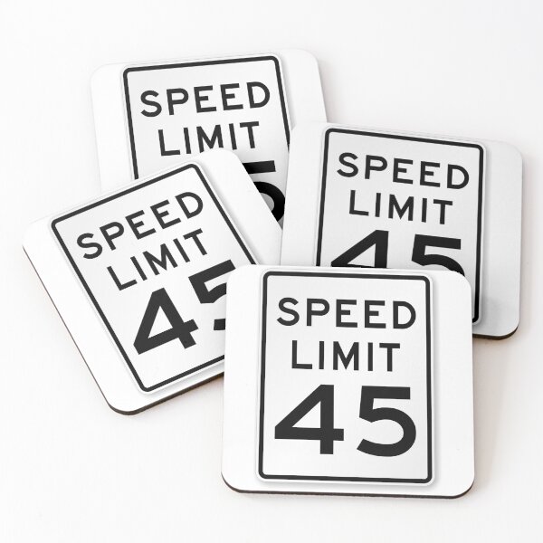 Item preview, Traffic sign speed limit, 45 designed and sold by Numbers-Art.