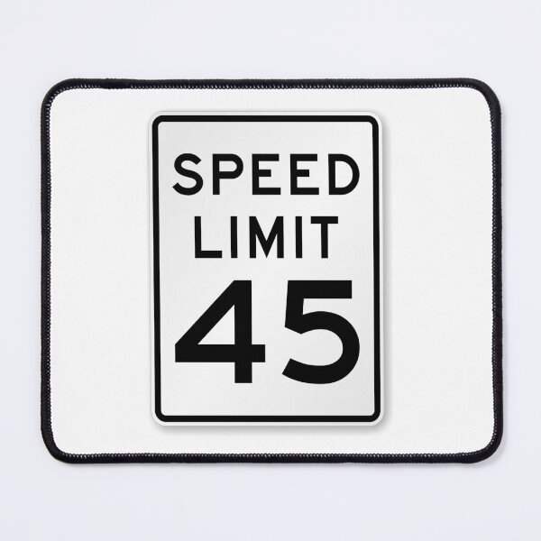 Item preview, Traffic sign speed limit, 45 designed and sold by Numbers-Art.