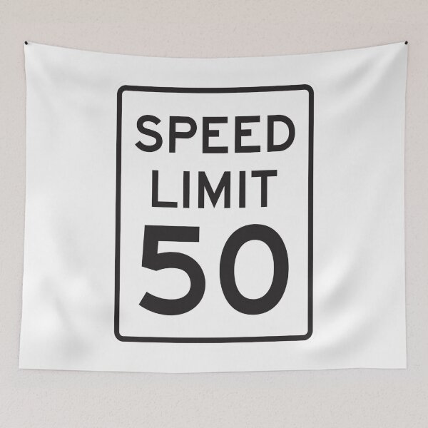 Item preview, Traffic sign speed limit, 50 designed and sold by Numbers-Art.