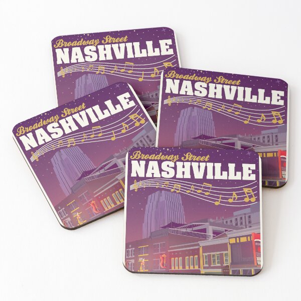 Item preview, Cartel de viaje de Broadway Street Nashville designed and sold by tpcart630.