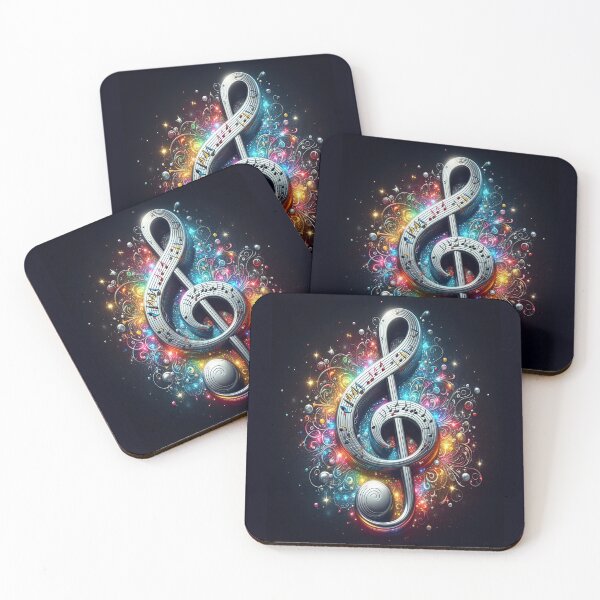Item preview, A Treble Clef In A Cloud Of Color AI Generated designed and sold by BrightrDayMusicArt.
