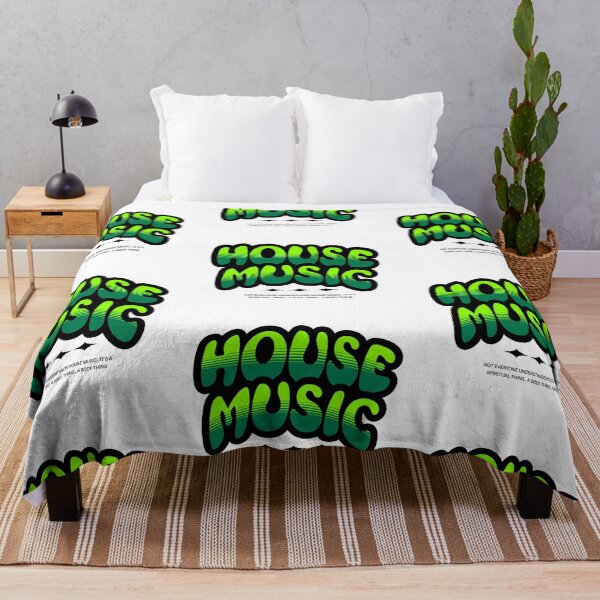Item preview, HOUSE MUSIC - Bubble Outline Two Tone(black/green) designed and sold by Discothreadz.