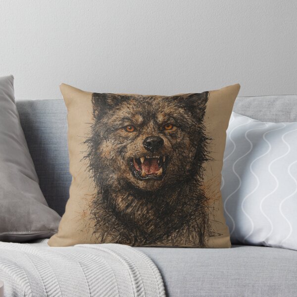 Item preview, Lobo lápiz vintage designed and sold by PatternPuppy.
