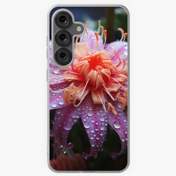 Item preview, Beautiful Close-Up Flower with Dew Drops: Captivating Nature Photography" designed and sold by Bohospiritart.