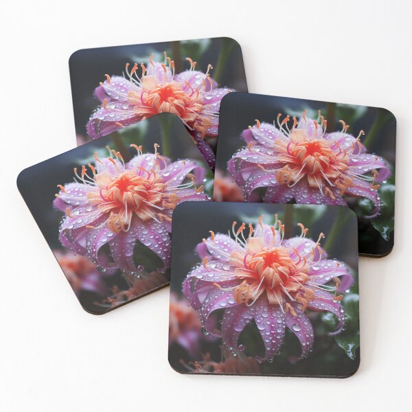 Item preview, Beautiful Close-Up Flower with Dew Drops: Captivating Nature Photography" designed and sold by Bohospiritart.