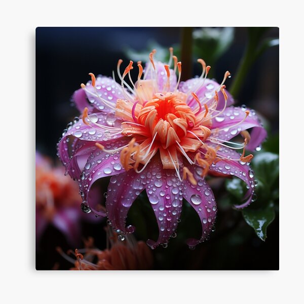 Item preview, Beautiful Close-Up Flower with Dew Drops: Captivating Nature Photography" designed and sold by Bohospiritart.