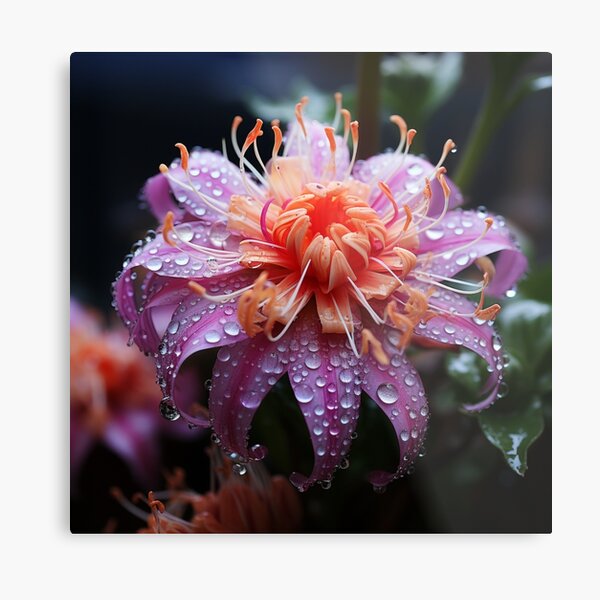 Item preview, Beautiful Close-Up Flower with Dew Drops: Captivating Nature Photography" designed and sold by Bohospiritart.