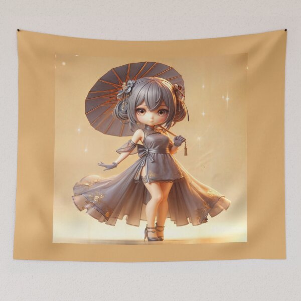 Item preview, Keiko, the Gray Guardian of the Order of Chib Silk designed and sold by CHIBI_POPZ.
