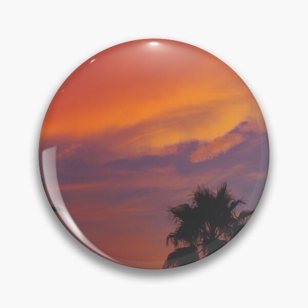 Item preview, Colorful Sunset with Palm Tree Silhouette designed and sold by thebig3-.