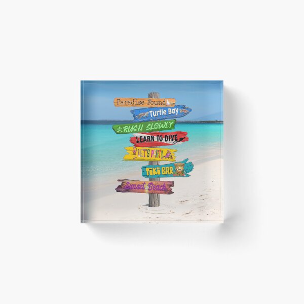 Item preview, Driftwood beachsigns on a wooden pole. designed and sold by Mirjam Griffioen.
