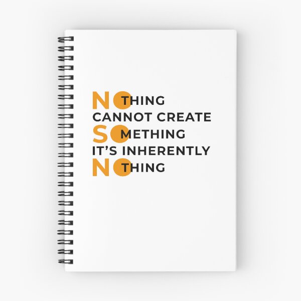 Item preview, Nothing Cannot Create Something | Striking Typographical Art in Orange & Black Text T-Shirt designed and sold by Godserv.