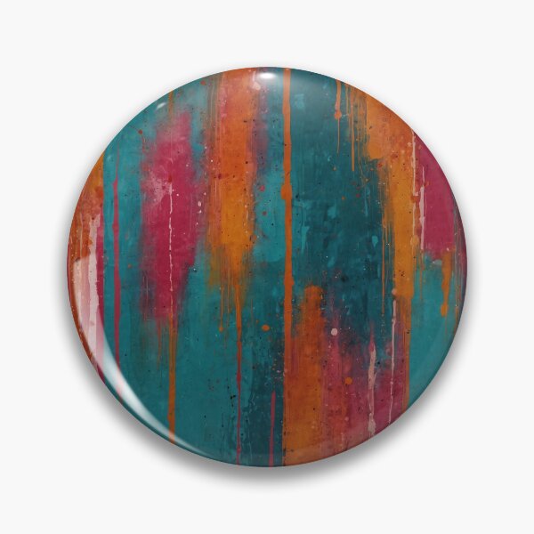 Aperçu de l'œuvre Peinture bleu rose et orange créée et vendue par PatternPuppy.