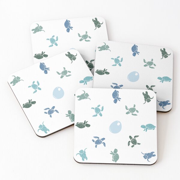 Item preview, Sea turtles in green and blue designed and sold by Hunnyabee.