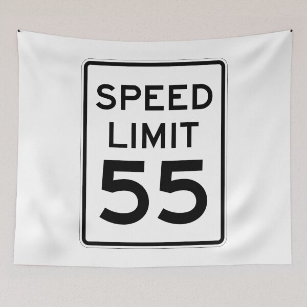 Item preview, Traffic sign speed limit, 55 designed and sold by Numbers-Art.