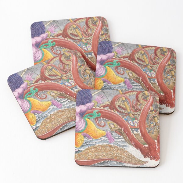 Item preview, 'Monstruos medievales y otras criaturas' Djinn y Kraken designed and sold by Timothy-Ide.