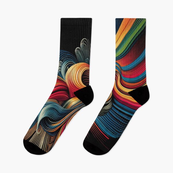 Item preview, Vivid Sound Wave Pattern designed and sold by ArtemisDesignAI.
