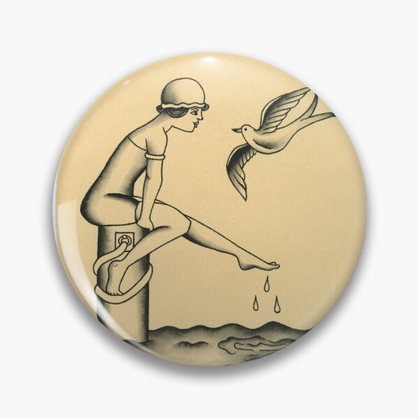 Item preview, Gus Wagner Vintage Beach Girl designed and sold by Cabot of Curiosities.