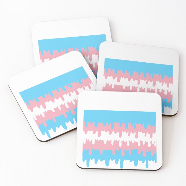 Item preview, Melting Transgender Flag designed and sold by A4R0NN.