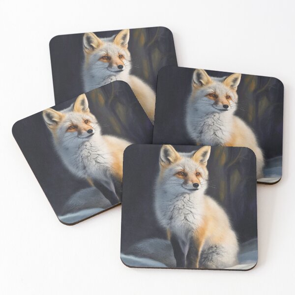 Artikelvorschau, Fuchs-Porträt. Winterfuchs, Fuchs im Schnee, Fuchs-Malerei, Michelangelo-Stil entworfen und verkauft von FoxVibes.