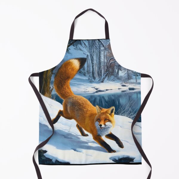 Artikelvorschau, Fuchs-Porträt. Winterfuchs, Fuchs im Schnee, Fuchs-Malerei, Michelangelo-Stil entworfen und verkauft von FoxVibes.