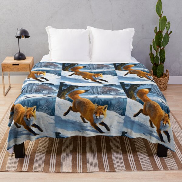 Artikelvorschau, Fuchs-Porträt. Winterfuchs, Fuchs im Schnee, Fuchs-Malerei, Michelangelo-Stil entworfen und verkauft von FoxVibes.
