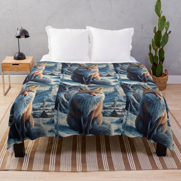 Artikelvorschau, Fuchs-Porträt. Winterfuchs, Fuchs im Schnee, Fuchs-Malerei, Michelangelo-Stil entworfen und verkauft von FoxVibes.