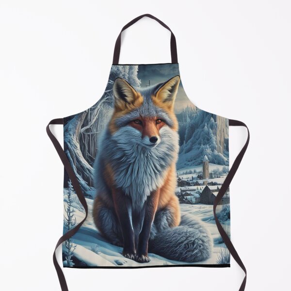 Artikelvorschau, Fuchs-Porträt. Winterfuchs, Fuchs im Schnee, Fuchs-Malerei, Michelangelo-Stil entworfen und verkauft von FoxVibes.