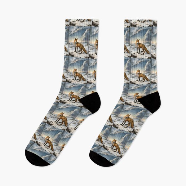 Artikelvorschau, Fuchs-Porträt. Winterfuchs, Fuchs im Schnee, Fuchs-Malerei, Michelangelo-Stil entworfen und verkauft von FoxVibes.