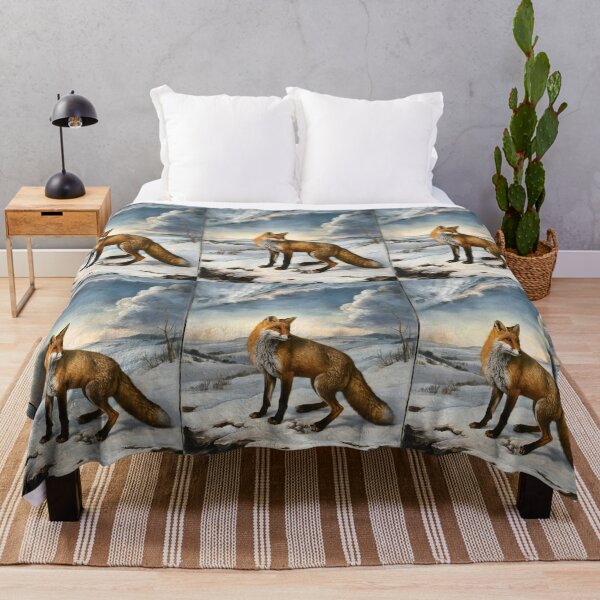 Artikelvorschau, Fuchs-Porträt. Winterfuchs, Fuchs im Schnee, Fuchs-Malerei, Michelangelo-Stil entworfen und verkauft von FoxVibes.