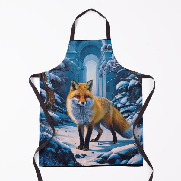 Artikelvorschau, Fuchs-Porträt. Winterfuchs, Fuchs im Schnee, Fuchs-Malerei, Michelangelo-Stil entworfen und verkauft von FoxVibes.