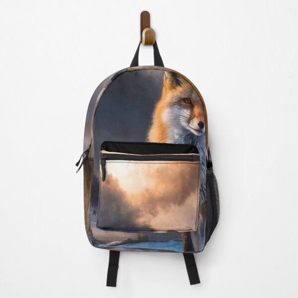 Item preview, Fox Portrait. Winter fox, fox in the snow, fox painting, Michelangelo style designed and sold by FoxVibes.