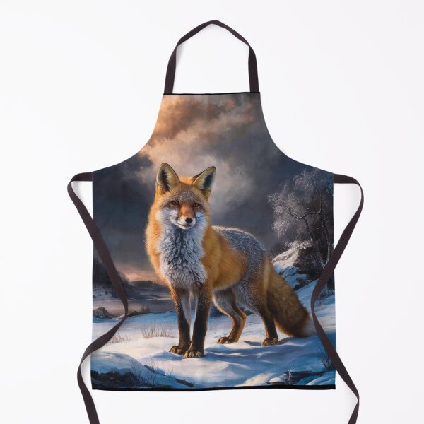 Artikelvorschau, Fuchs-Porträt. Winterfuchs, Fuchs im Schnee, Fuchs-Malerei, Michelangelo-Stil entworfen und verkauft von FoxVibes.