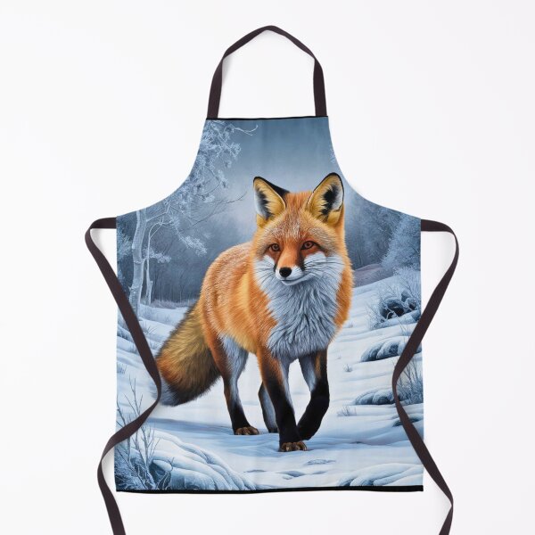 Artikelvorschau, Fuchs-Porträt. Winterfuchs, Fuchs im Schnee, Fuchs-Malerei, Michelangelo-Stil entworfen und verkauft von FoxVibes.