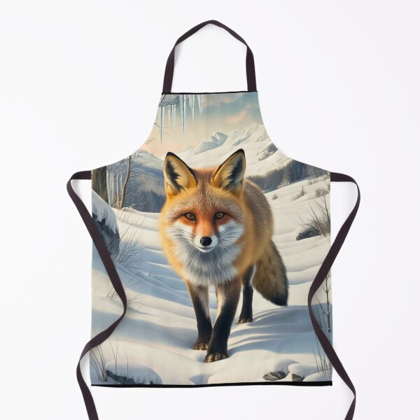Artikelvorschau, Fuchs-Porträt. Winterfuchs, Fuchs im Schnee, Fuchs-Malerei, Michelangelo-Stil entworfen und verkauft von FoxVibes.