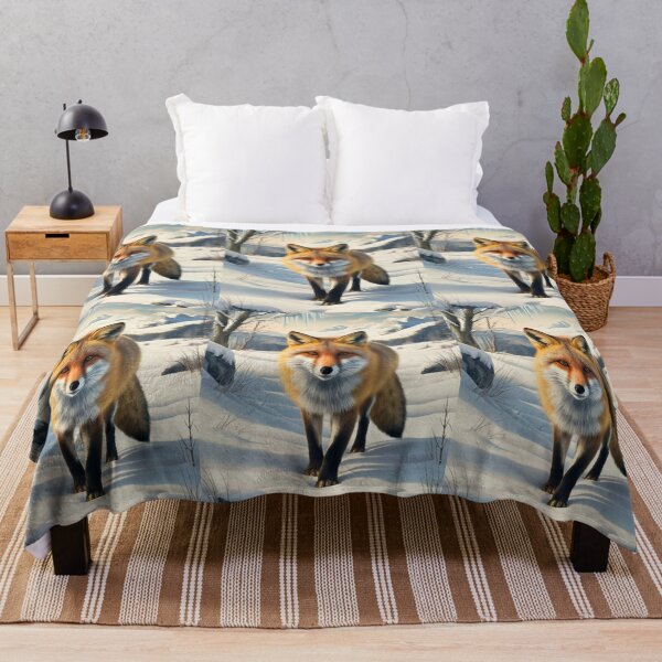 Artikelvorschau, Fuchs-Porträt. Winterfuchs, Fuchs im Schnee, Fuchs-Malerei, Michelangelo-Stil entworfen und verkauft von FoxVibes.