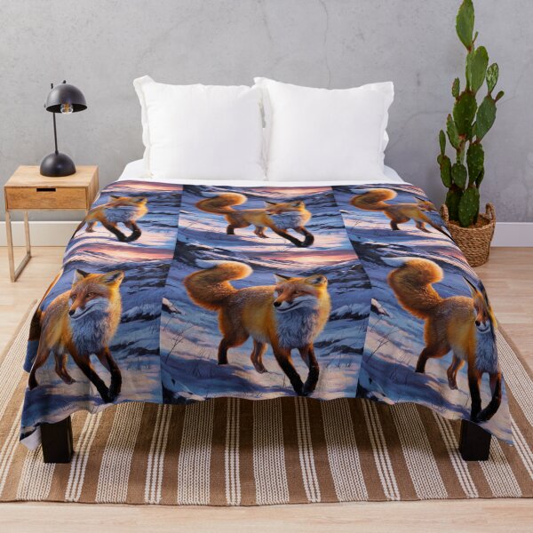 Artikelvorschau, Fuchs-Porträt. Winterfuchs, Fuchs im Schnee, Fuchs-Malerei, Michelangelo-Stil entworfen und verkauft von FoxVibes.