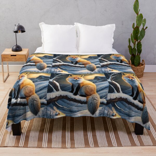 Artikelvorschau, Fuchs-Porträt. Winterfuchs, Fuchs im Schnee, Fuchs-Malerei, Michelangelo-Stil entworfen und verkauft von FoxVibes.