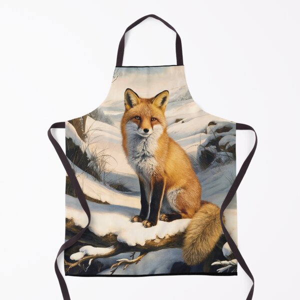 Item preview, Fox Portrait. Winter fox, fox in the snow, fox painting, Michelangelo style designed and sold by FoxVibes.