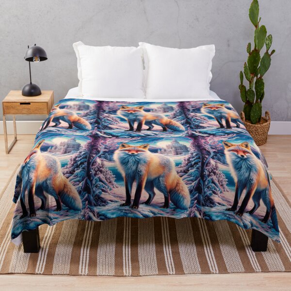 Artikelvorschau, Fuchs-Porträt. Winterfuchs, Fuchs im Schnee, Fuchs-Malerei, Michelangelo-Stil entworfen und verkauft von FoxVibes.