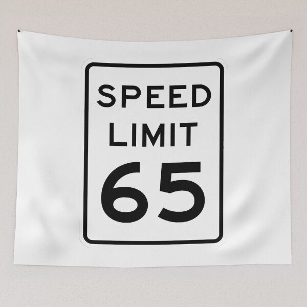 Item preview, Traffic sign speed limit, 65 designed and sold by Numbers-Art.