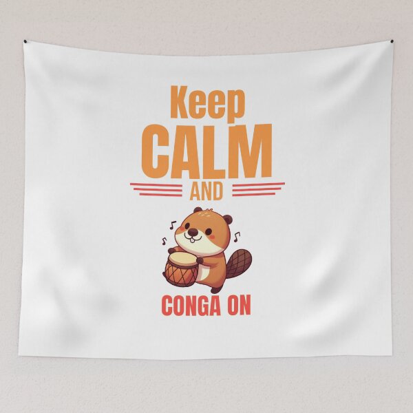 Item preview, Conga Drum Beaver designed and sold by LemuellTrends.