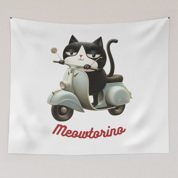 Item preview, Meowtorino (Cat lovers in Italy) designed and sold by LittleDreamsCo.