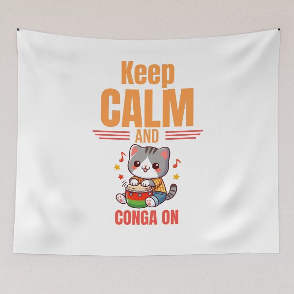 Item preview, Conga Drum Cat designed and sold by LemuellTrends.
