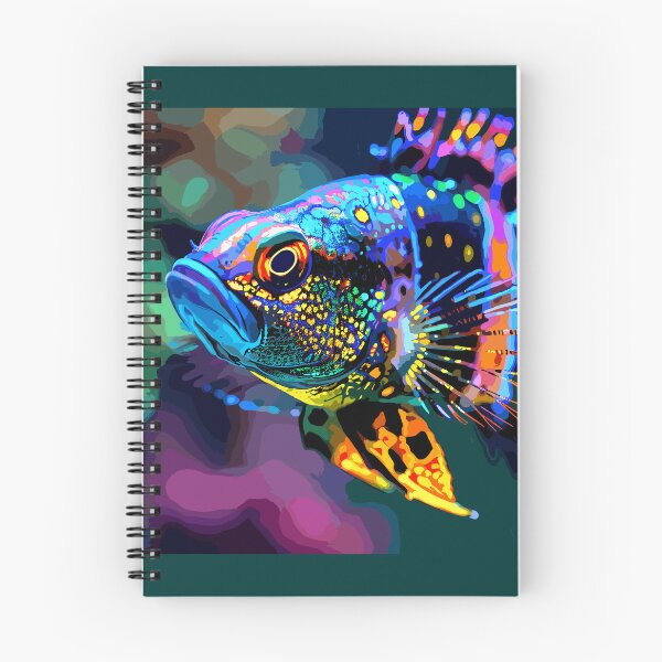 Item preview, Colorful vibrant African OB Peacock Cichild  designed and sold by Artbyminga.